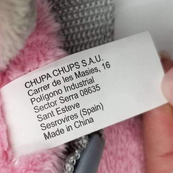 Chupa Chups Pink Triceratops Dinosaur Plush Backpack Promo Carry Bag 12" +18mo - Picture 3 of 5